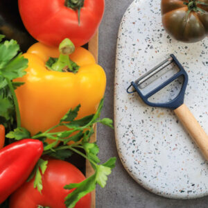 T-Duo wooden peeler in Blue